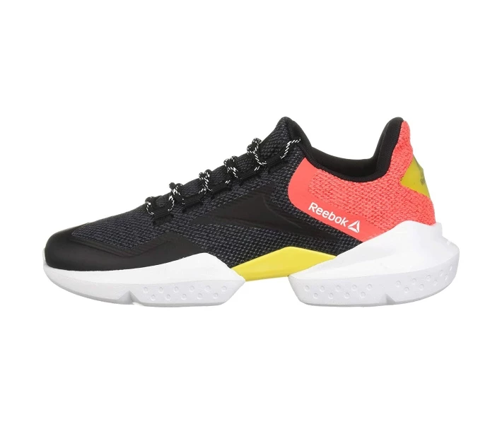 Фото - чоловічий кросівок Кросівки Reebok Split Fuel Black/True Grey/Neon Red/Red/Go Yellow/White 37