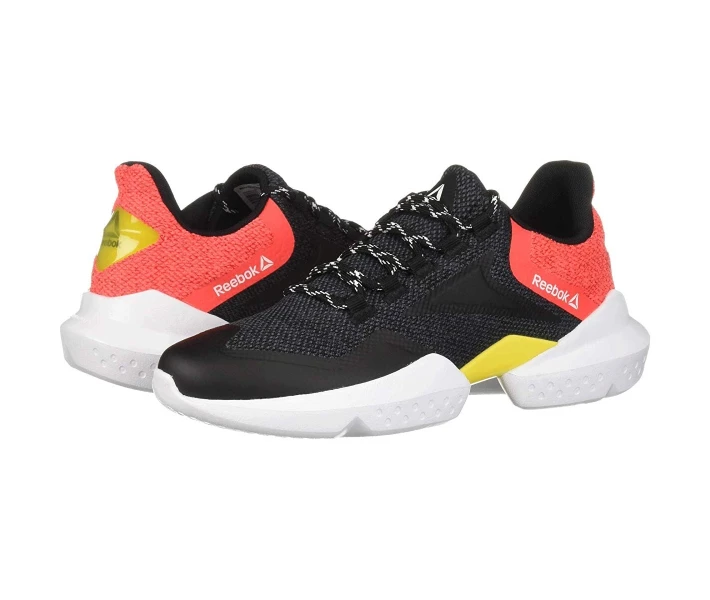 Фото - чоловічий кросівок Кросівки Reebok Split Fuel Black/True Grey/Neon Red/Red/Go Yellow/White 42.5