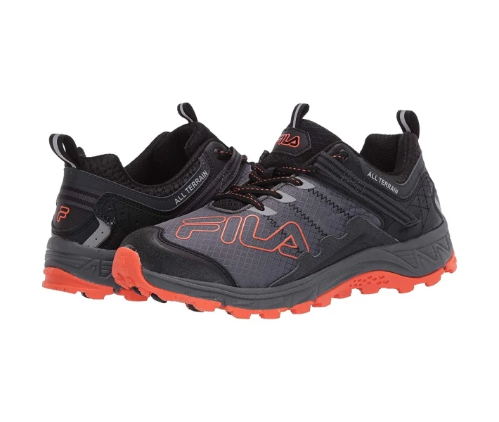 Фото - чоловічий кросівок Кросівки Fila Blowout 19 Trail Castlerock/Black/Red Orange 40.5