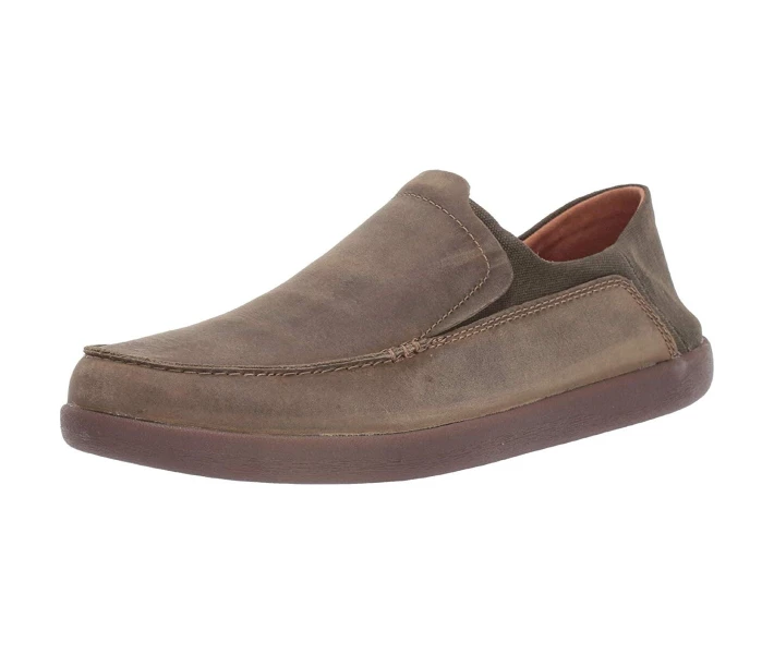 Фото - чоловічий сліпон Сліпони Clarks Un Lisbon Lane Dark Olive Oily Leather/Textile 46