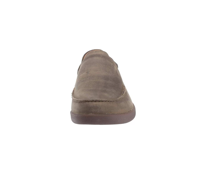 Фото - чоловічий сліпон Сліпони Clarks Un Lisbon Lane Dark Olive Oily Leather/Textile 46