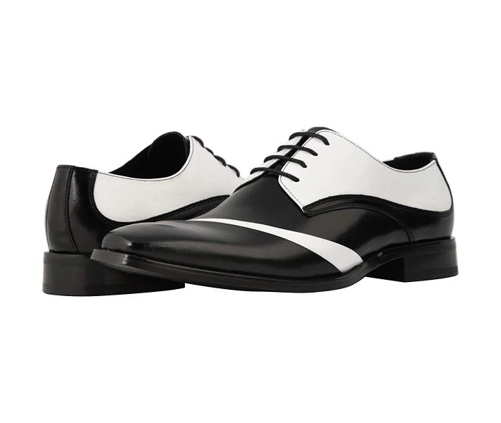 Фото - чоловічу туфлю Туфлі оксфорди Stacy Adams Talmadge Lace Up Oxford Black/White 48