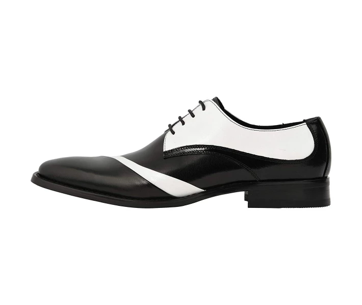 Фото - чоловічу туфлю Туфлі оксфорди Stacy Adams Talmadge Lace Up Oxford Black/White 48