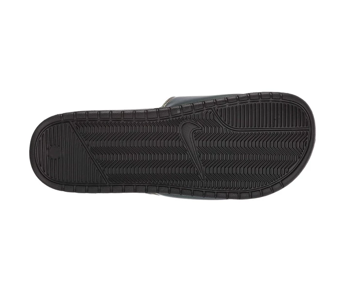 Фото - чоловічий шльопанець Шльопанці Nike Benassi JDI SE Black/Black/Electro Green/Bright Crimson 47.5