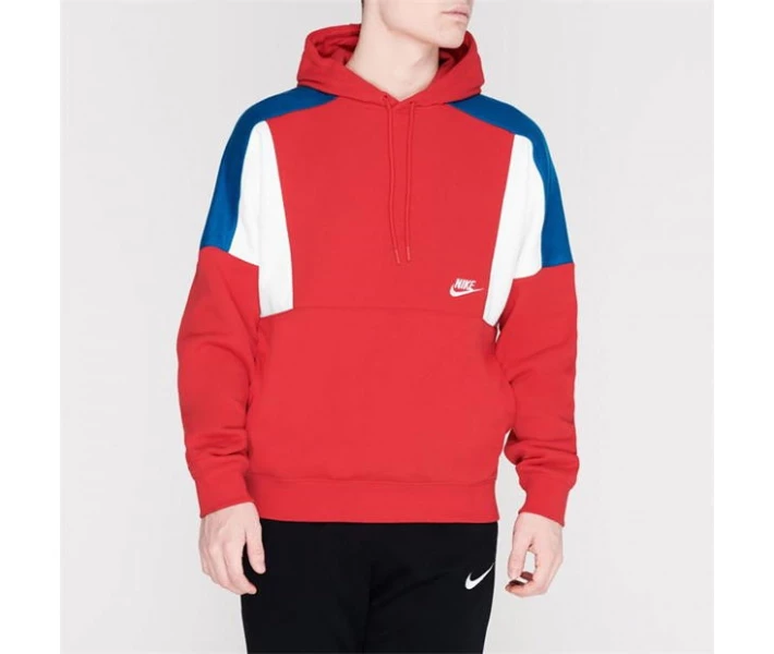 Фото - чоловіче худі Худі Nike Club Basketball Red / White L