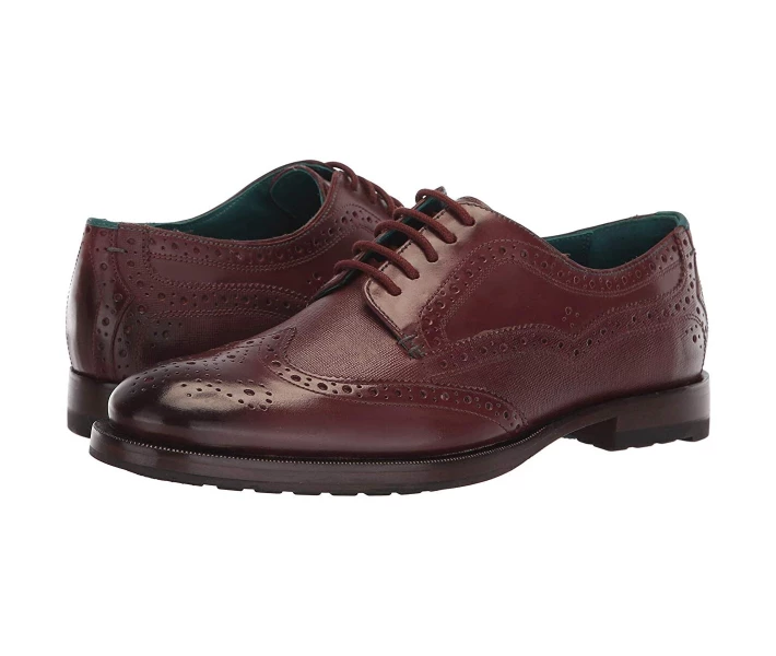 Фото - чоловічу туфлю Туфлі Ted Baker Senape Dark Red 44.5