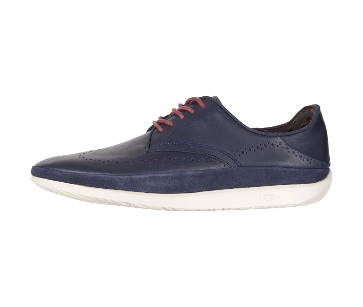 Фото - чоловічу туфлю Туфлі UGG Cali Wing-Toe Derby Navy Leather 45