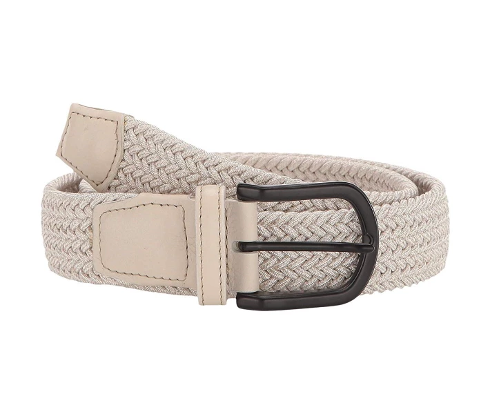 Фото - ремінь та пояс Ремінь Torino Leather Co. 35mm Italian Braided Melange Rayon Elastic Cream 34