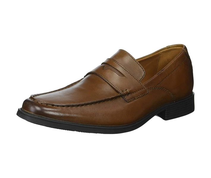 Фото - чоловічу туфлю Туфлі лофери Clarks Tilden Way Dark Tan Leather 44
