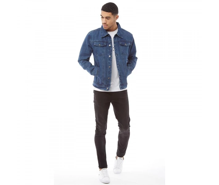 Фото - куртку мужскую Джинсова куртка Fluid Denim Mid Wash Mid Blue XS