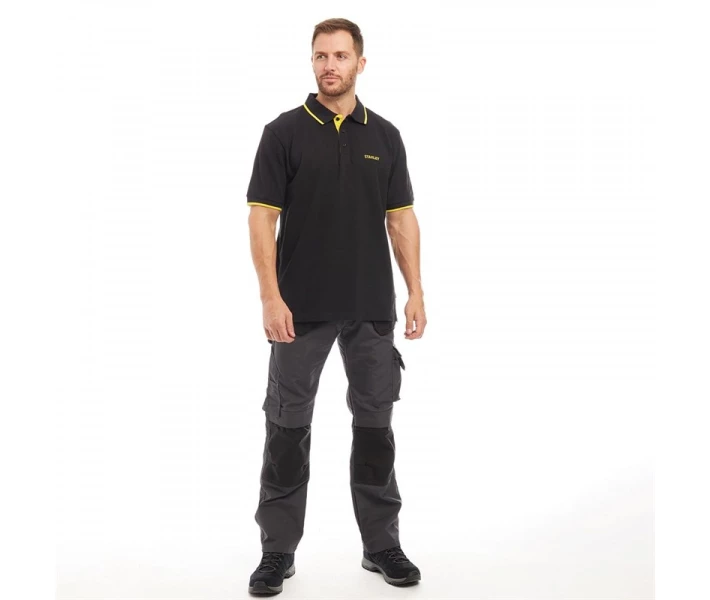 Фото - чоловічі штани Робочі штани Stanley Workwear Newark Premium Holster Pocket Black Charcoal 34
