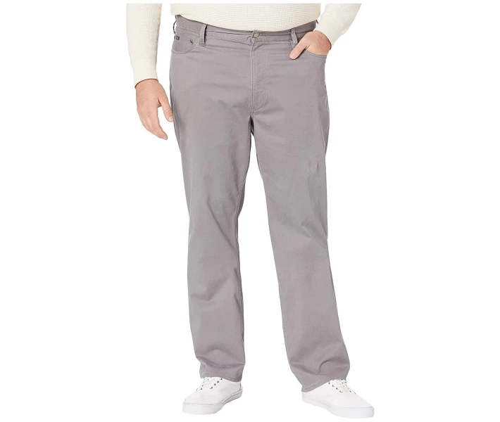 Фото - чоловічі штани Штани Polo Ralph Lauren Big & Tall Five-Pocket Sateen Pants Perfect Grey XXXL Wide