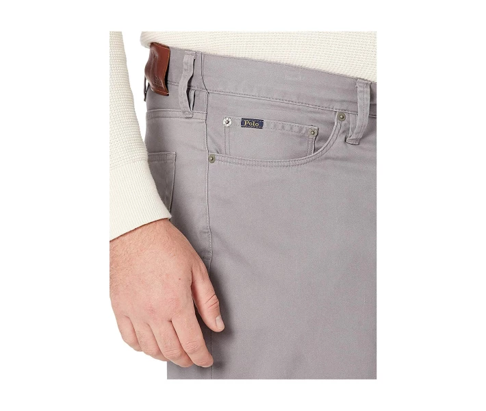 Фото - чоловічі штани Штани Polo Ralph Lauren Big & Tall Five-Pocket Sateen Pants Perfect Grey XL Tall