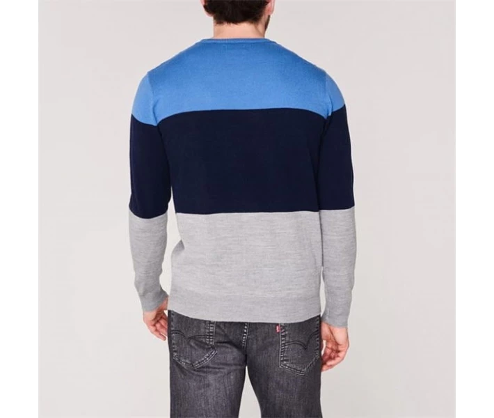 Фото - чоловічий джемпер Джемпер Pierre Cardin Colour Block Knit Blue / Navy / GreyM S