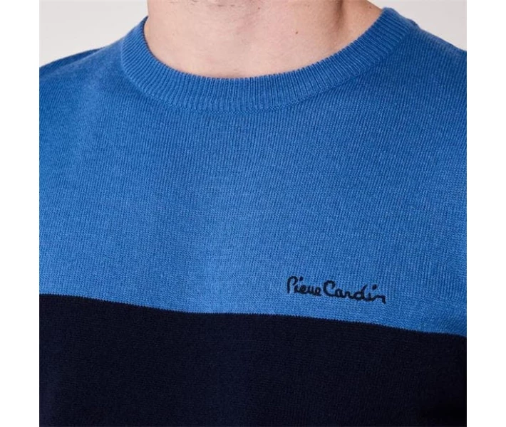 Фото - чоловічий джемпер Джемпер Pierre Cardin Colour Block Knit Blue / Navy / GreyM S