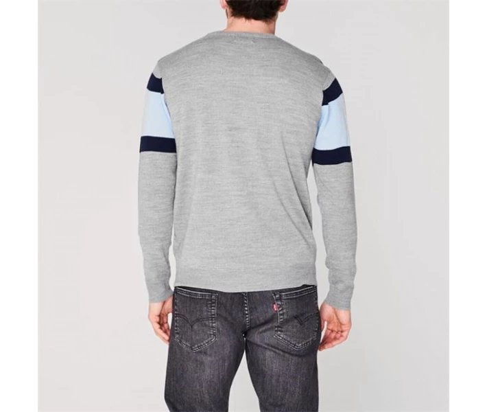 Фото - чоловічий джемпер Джемпер Pierre Cardin Chest Block Grey Marl / Sky M