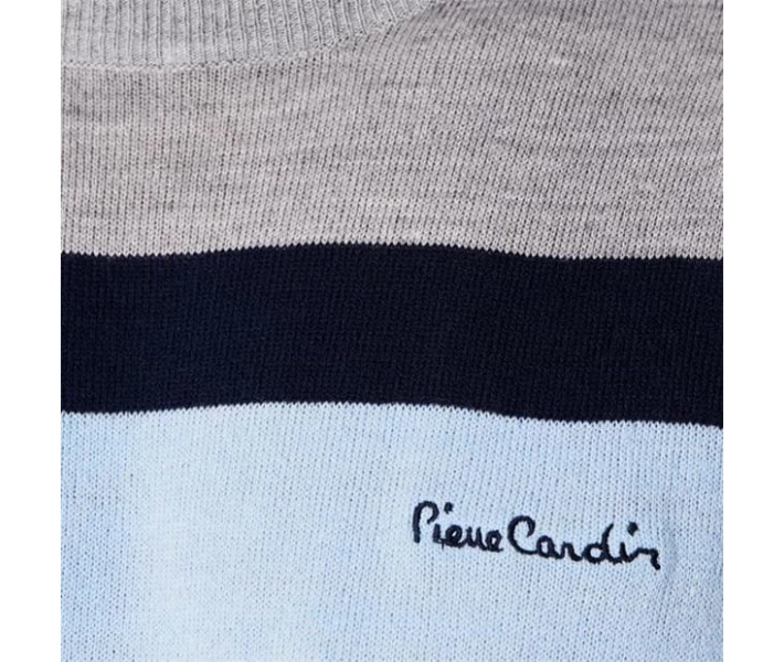Фото - чоловічий джемпер Джемпер Pierre Cardin Chest Block Grey Marl / Sky M