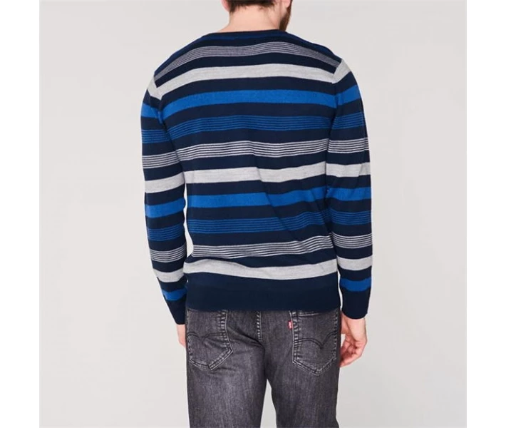 Фото - чоловічий джемпер Джемпер Pierre Cardin Mix Stripe Knit Navy / Cobalt S