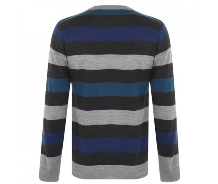 Фото - чоловічий джемпер Джемпер Pierre Cardin Stripe Knit Charcoal / Blue XL