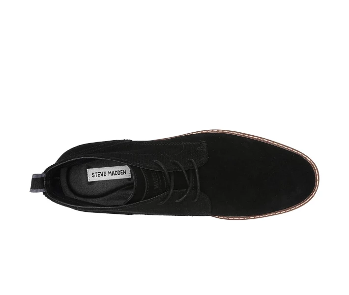 Фото - чоловічий черевик Черевики Steve Madden Hardenn Black Suede 47