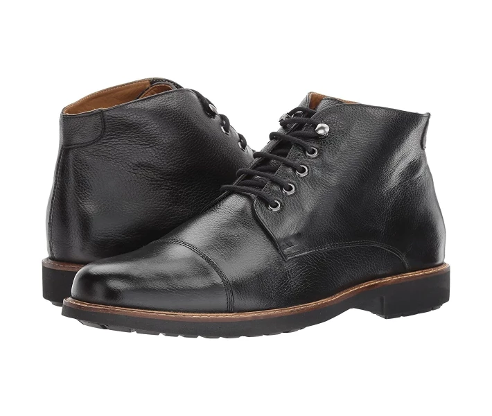 Фото - чоловічий черевик Черевики Massimo Matteo 5-Eye Chukka Cap Boot Black 41