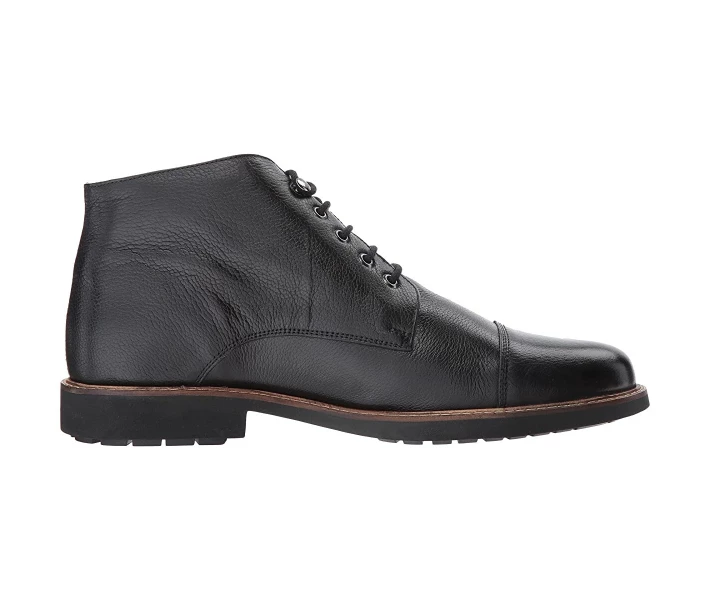 Фото - чоловічий черевик Черевики Massimo Matteo 5-Eye Chukka Cap Boot Black 43.5