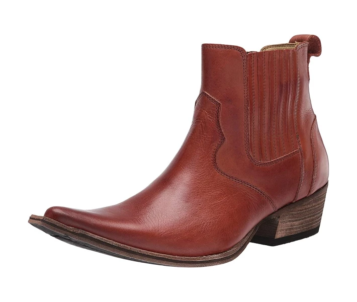 Фото - чоловічий черевик Черевики Massimo Matteo El Padrino Pointy Toe Boot Chocolate Leather 44