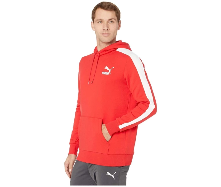 Фото - чоловіче худі Худі Puma Iconic T7 Fleece High Risk Red L
