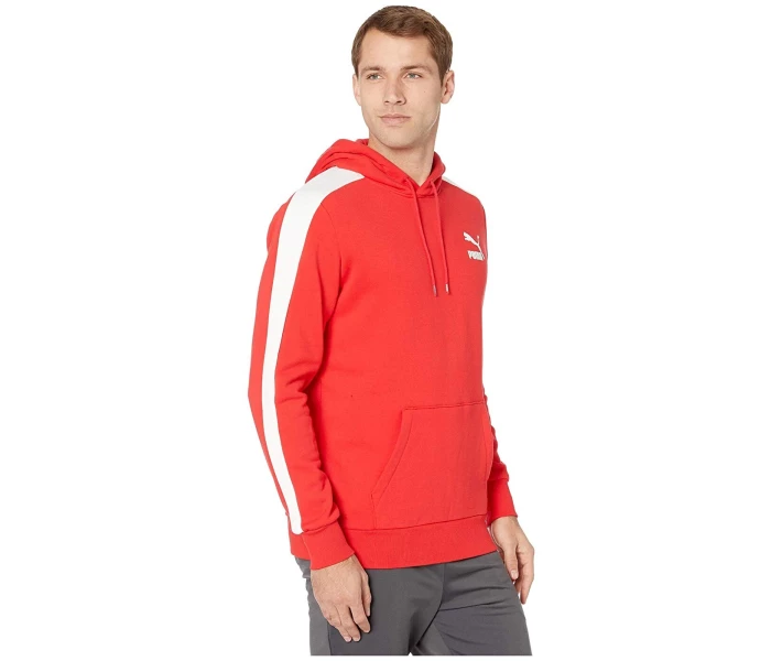 Фото - чоловіче худі Худі Puma Iconic T7 Fleece High Risk Red L