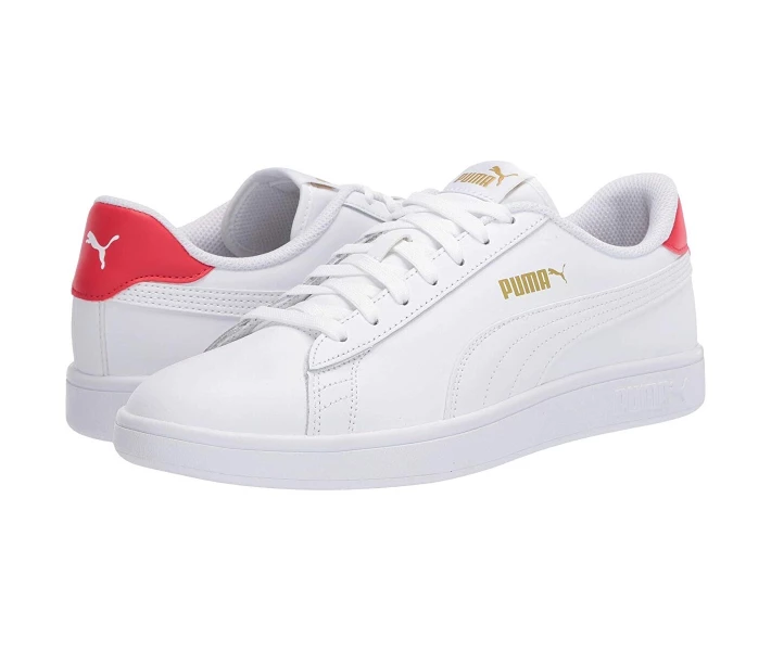 Фото - чоловічий кросівок Кросівки Puma Smash V2 L Puma White/High Risk Red/Puma Team Gold 40