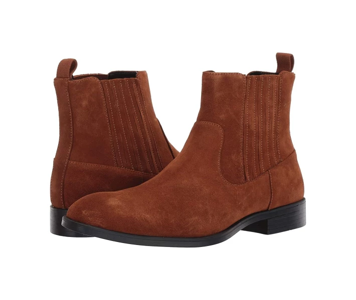 Фото - чоловічий черевик Черевики Calvin Klein Cliff Mid Chelsea Boot Tan Calf Suede 40.5