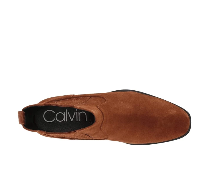 Фото - чоловічий черевик Черевики Calvin Klein Cliff Mid Chelsea Boot Tan Calf Suede 40.5
