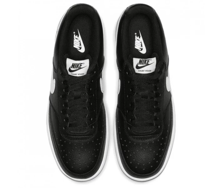 Фото - чоловічий кросівок Кросівки Nike Court Vision Lo Trainers Black/White 48.5