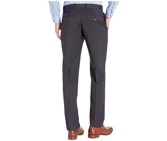 Фото - чоловічі штани Штани Perry Ellis Slim Fit Micro Check Stretch Pants Dark Sapphire 31W 32L