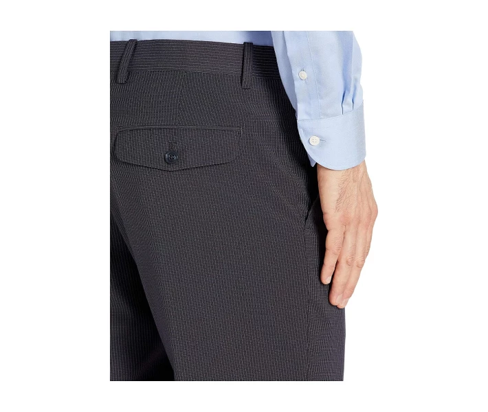 Фото - чоловічі штани Штани Perry Ellis Slim Fit Micro Check Stretch Pants Dark Sapphire 31W 32L