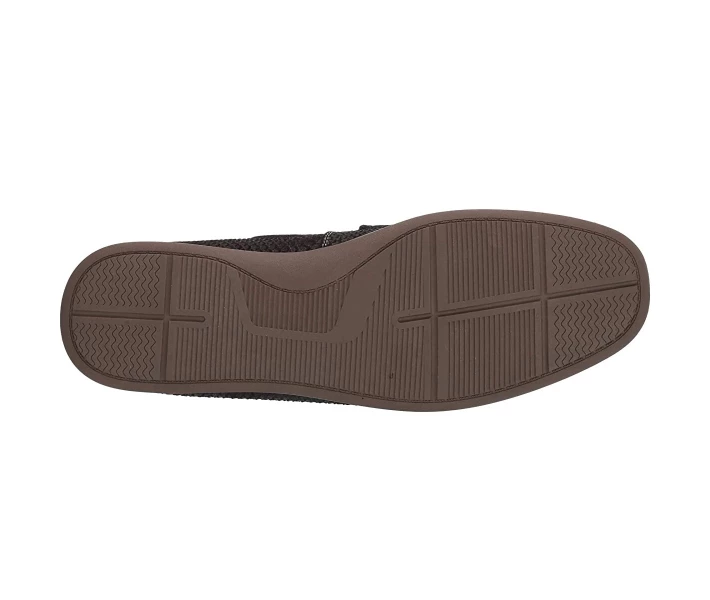 Фото - чоловічий мокасин Мокасини Steve Madden Gametyme Boat Shoe Black Emboss 40