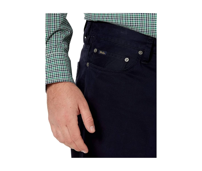 Фото - чоловічі штани Чінос Polo Ralph Lauren Big & Tall Five-Pocket Sateen Pants Collection Navy XXL Wide