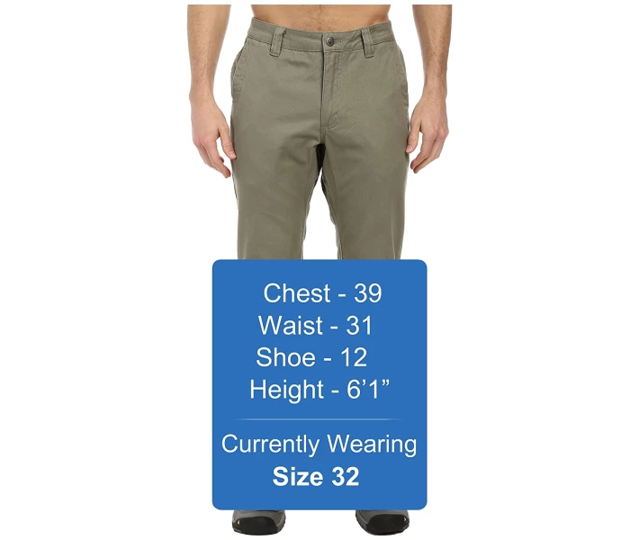 Фото - чоловічі штани Чінос Mountain Khakis Slim Fit Teton Twill Pant Olive 34W 32L