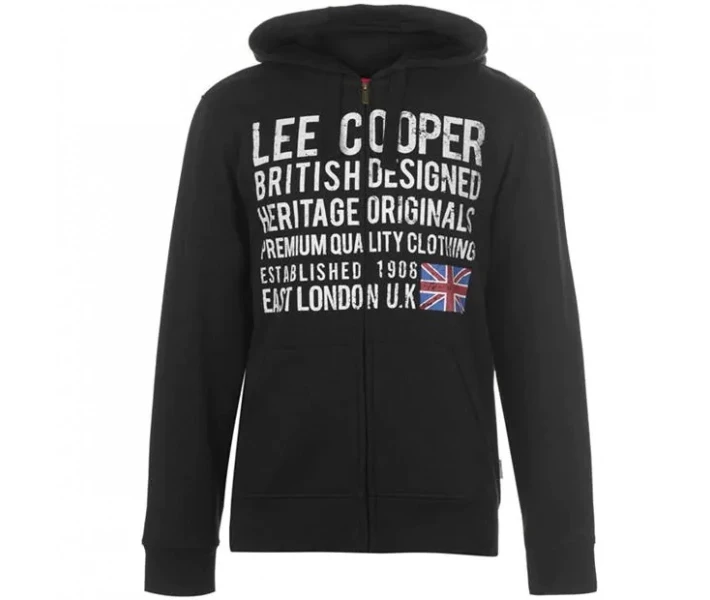 Фото - чоловіче худі Худі Lee Cooper Zip Black L