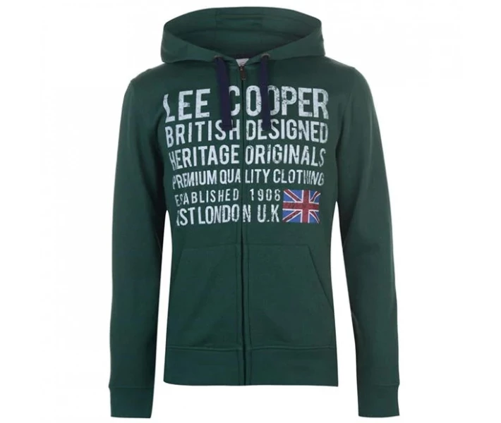 Фото - чоловіче худі Худі Lee Cooper Zip Vintage Green M