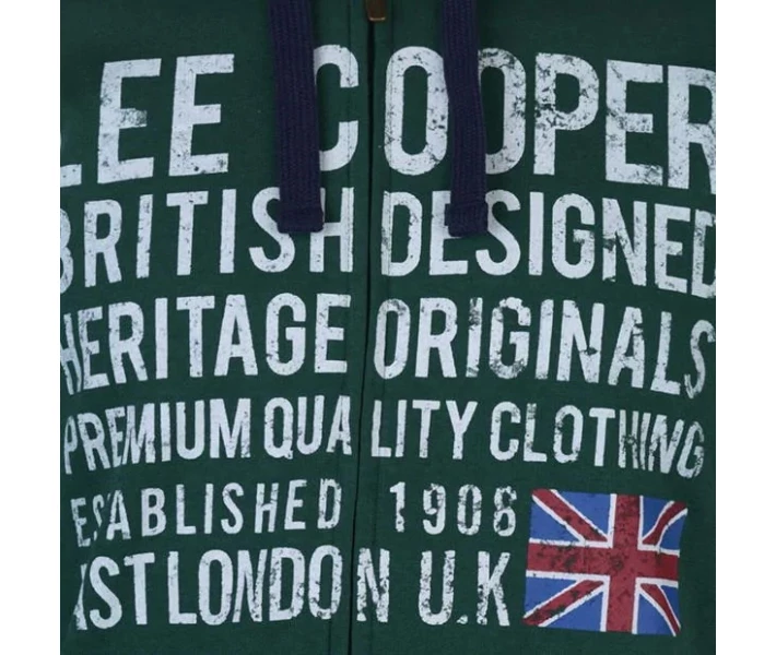 Фото - чоловіче худі Худі Lee Cooper Zip Vintage Green M