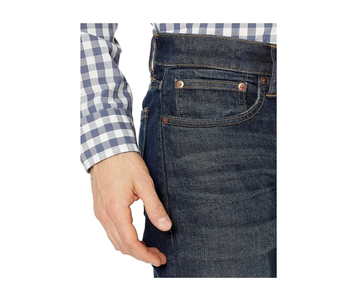 Фото - чоловічі джинси Джинси J.Crew 250 Skinny-Fit Stretch On Demand in Dark Worn-In Wash Dark Worn-in Wash 34W 32L