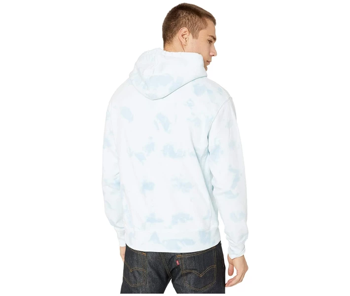 Фото - чоловіче худі Худі J.Crew Garment-Dyed Tie-Dye Chateaux Blue Tonal Tie-Dye XL