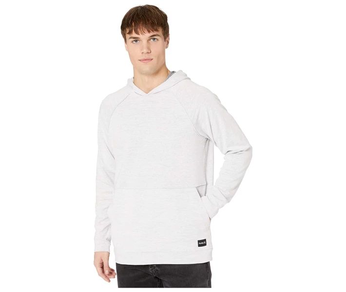Фото - чоловіче худі Худі Hurley Dri-Fit Mongoose Long Sleeve White / Heather L