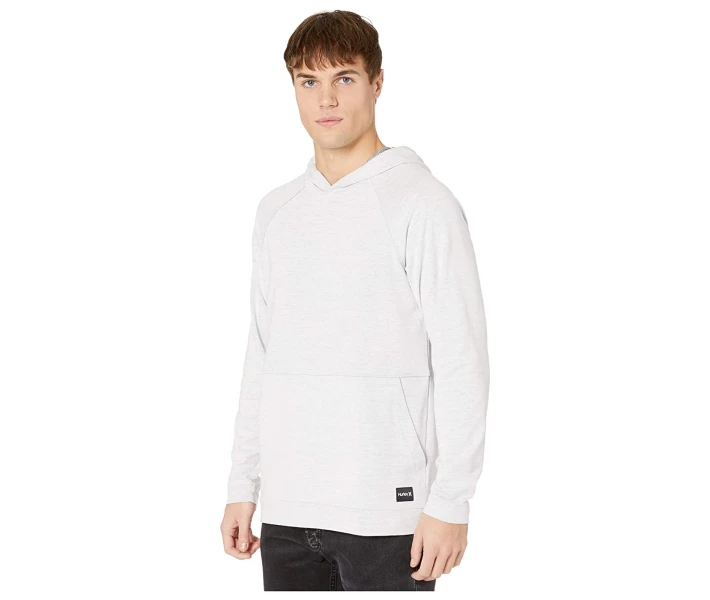 Фото - чоловіче худі Худі Hurley Dri-Fit Mongoose Long Sleeve White / Heather L