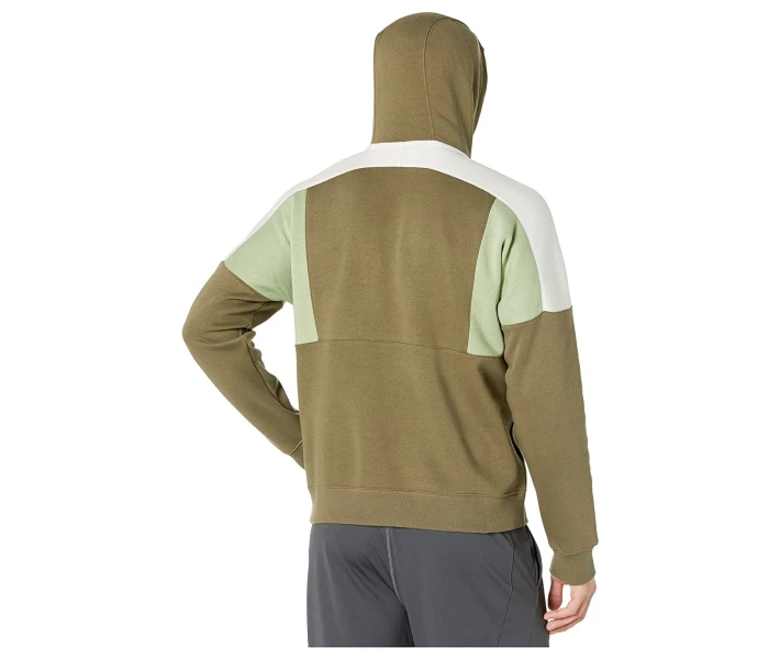 Фото - чоловіче худі Худі Nike NSW Color Block Medium Olive / Oil Green / Light Bone / White M