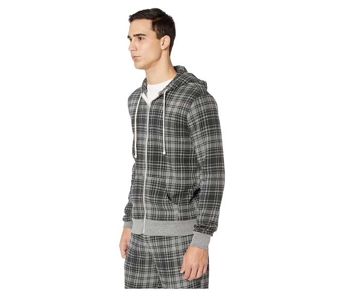 Фото - чоловіче худі Худі Alternative Printed Rocky Zip Grey Cabin Plaid XL