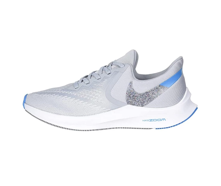Фото - чоловічий кросівок Кросівки Nike Air Zoom Winflo 6 Wolf Grey/Multicolor/White/Blue Hero 47