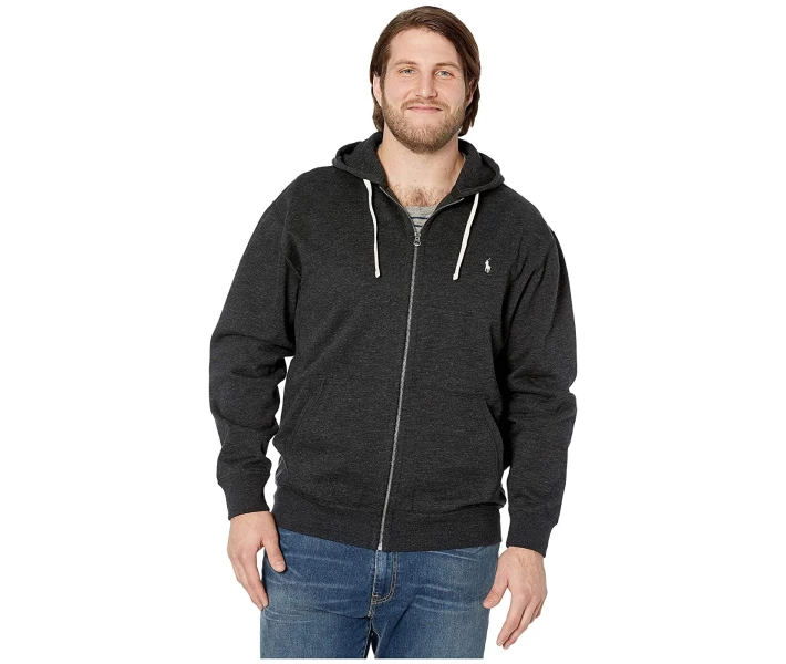 Фото - чоловіче худі Худі Polo Ralph Lauren Big & Tall Long Sleeve Black Marl Heather 4XL Wide