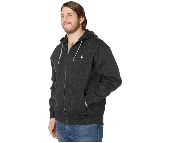 Фото - чоловіче худі Худі Polo Ralph Lauren Big & Tall Long Sleeve Black Marl Heather 4XL Wide